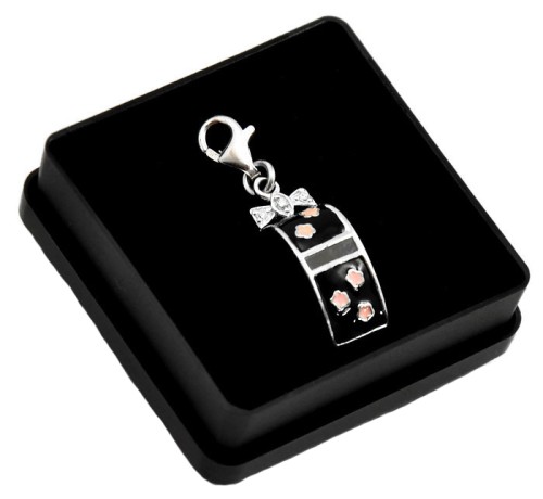 SREBRNA ZAWIESZKA CHARMS GWIZDEK + PUDEŁKO