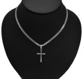 SREBRNY ŁAŃCUSZEK ROMBO 3MM KRZYŻ SREBRO 925 - Zdjęcie 6