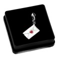 SREBRNA ZAWIESZKA CHARMS KOPERTA + PUDEŁKO - Zdjęcie 1