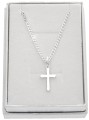 SREBRNY ŁAŃCUSZEK KOMUNIJNY I KRZYŻYK pr.925 - Zdjęcie 1