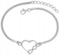 SREBRNA BRANSOLETKA SERCE NIESKOŃCZONOŚĆ pr.925 - Zdjęcie 8