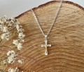 SREBRNY ŁAŃCUSZEK KOMUNIJNY I KRZYŻYK SREBRO 925 - Zdjęcie 3