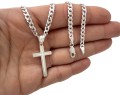 SREBRNY ŁAŃCUSZEK PANCERKA 4 MM KRZYŻ SREBRO 925  - Zdjęcie 6