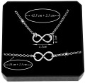 SREBRNY KOMPLET BIŻUTERII NIESKOŃCZONOŚĆ pr.925 - Zdjęcie 4