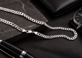 SREBRNY MĘSKI ŁAŃCUSZEK PANCERKA 5.5mm SREBRO - Zdjęcie 3